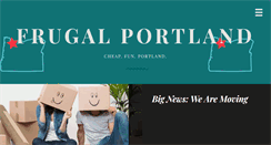 Desktop Screenshot of frugalportland.com